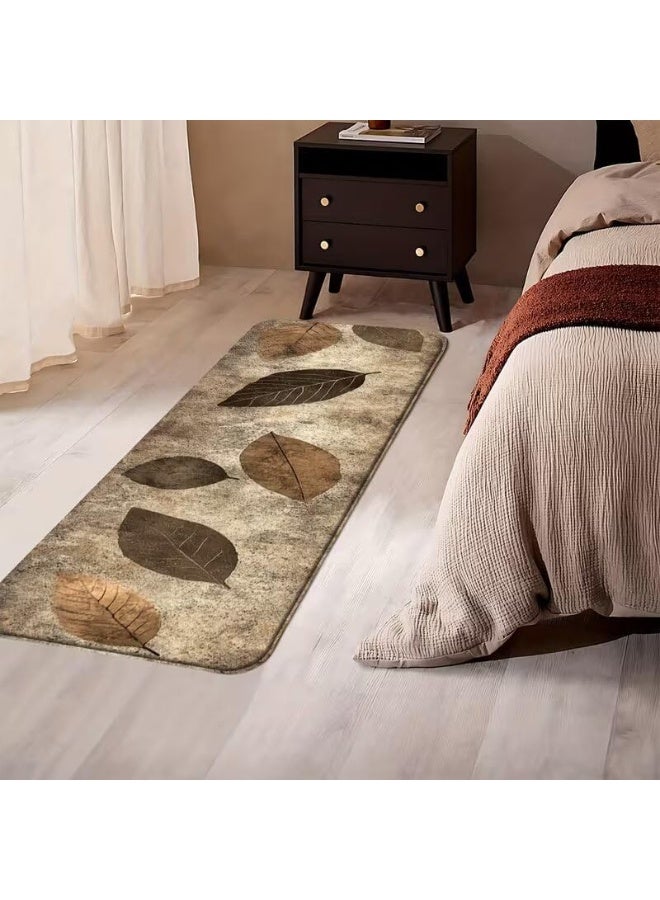 سجادة طويلة للممرات الداخلي  و الخارجي مستطيلة سمك 0.25 سم ضهر دوتس مانع الانزلاق سهلة التنظيف مثالية لغرفة المعيشة وغرفة الطعام والممرات غرف مشاية - Image 2